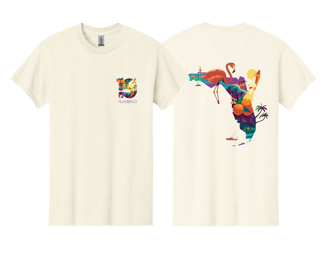 Heisei Flamingo 5th anniversary Tシャツ Flamingo 10th Anniversary Tee – Shop Flamingo